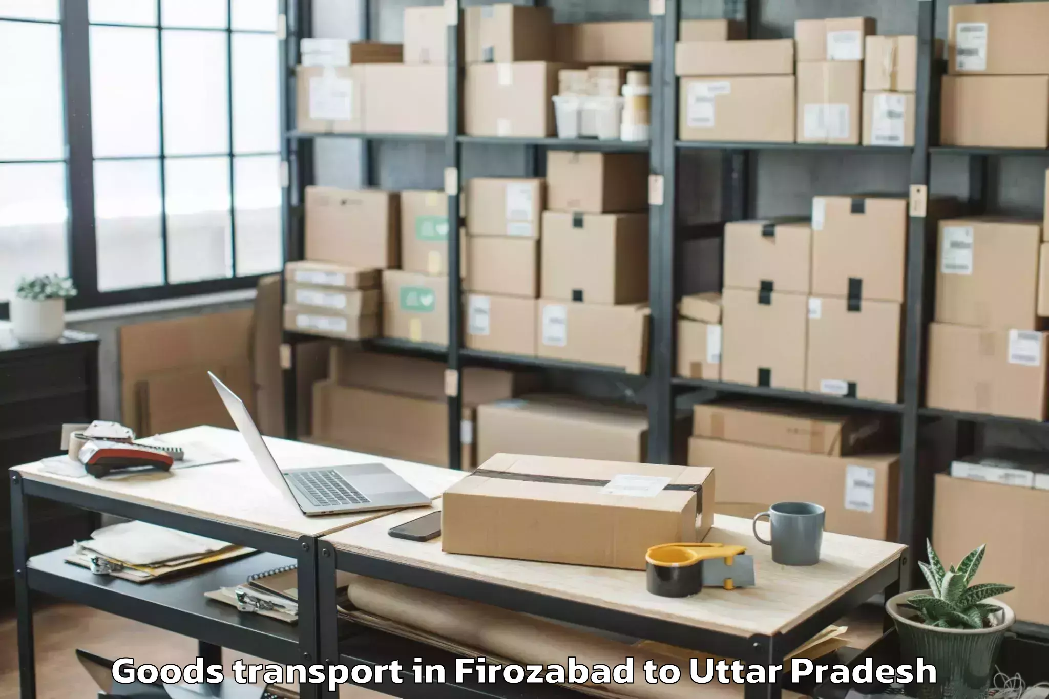 Top Firozabad to Husainabad Goods Transport Available